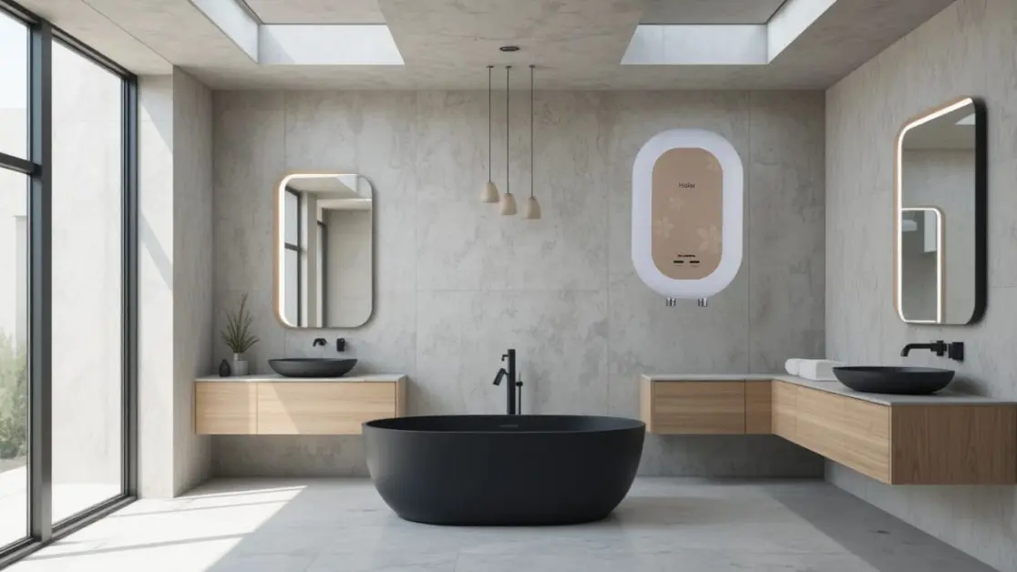 Enjoy hot water shower this winter