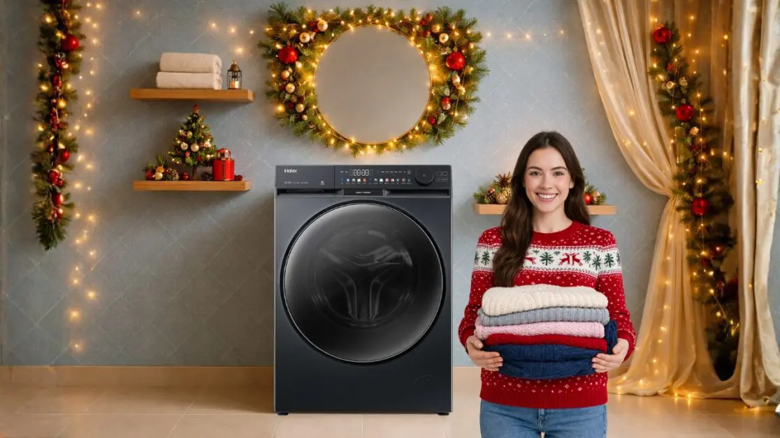 Gentle cycle works on Christmas sweaters