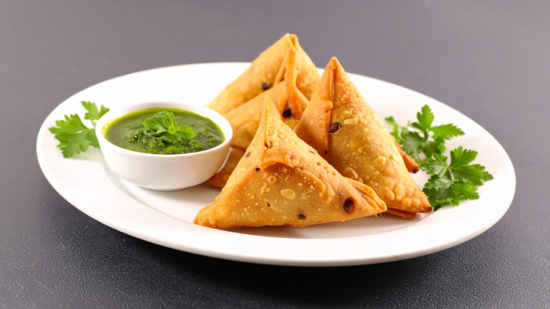 Make Light samosas in microwave