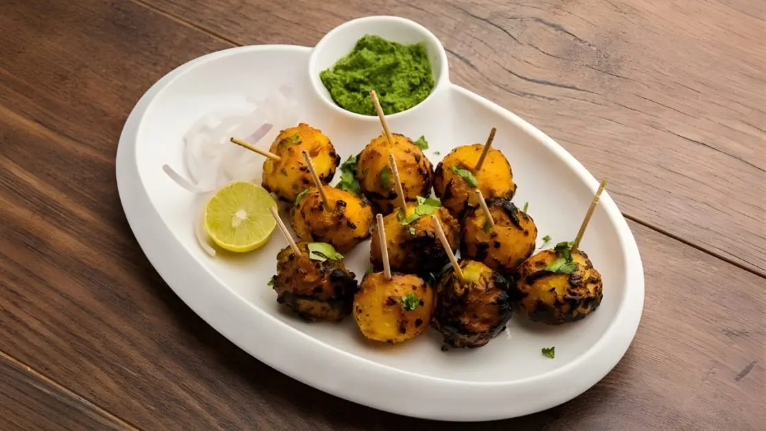Make Tandoori Aloo on Rotisserie