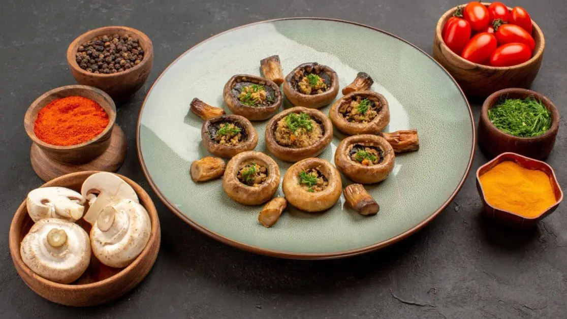 Make Tandoori mushrooms in microwave