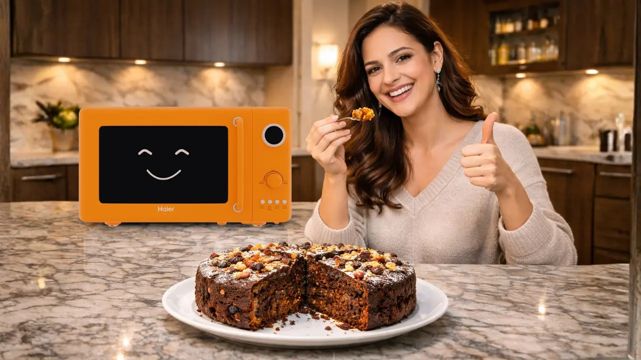 Reheat Plum Cake Without Drying It Out in microwave