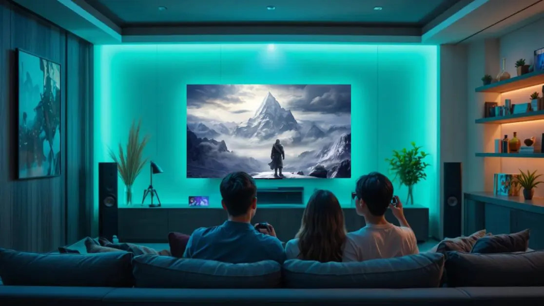 Winter changes how a home gathers infront of TV