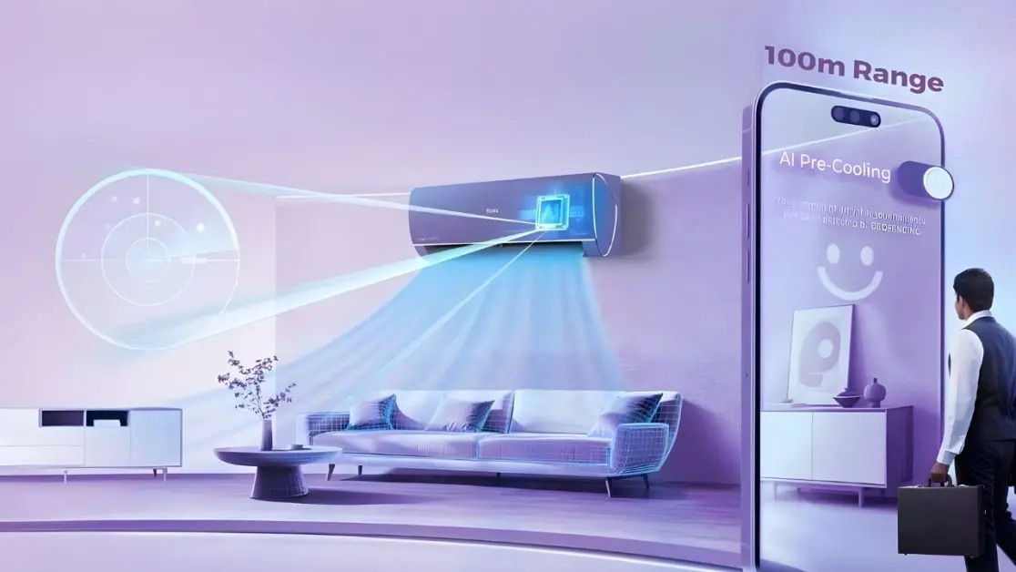 AI AC knows you are coming home