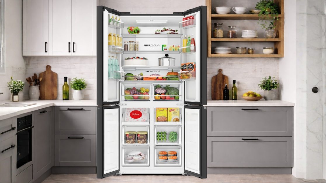 Light inside the refrigerator affects kitchen design