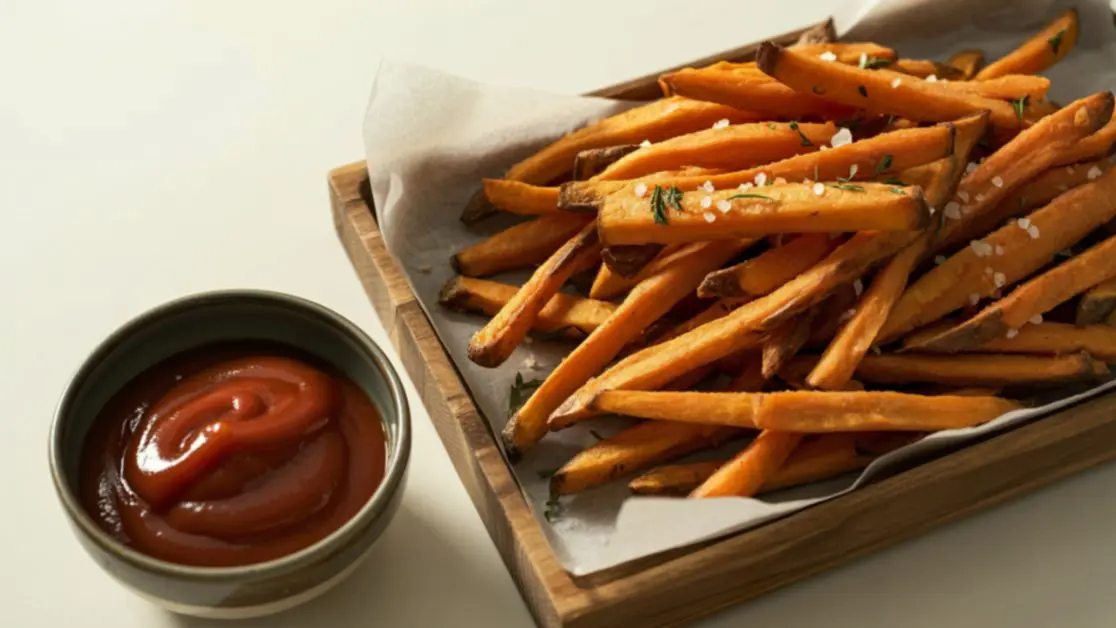 Make Sweet potato fries in microwave