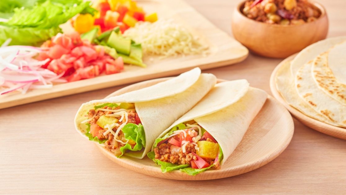 Make Veggie Wrap in microwave