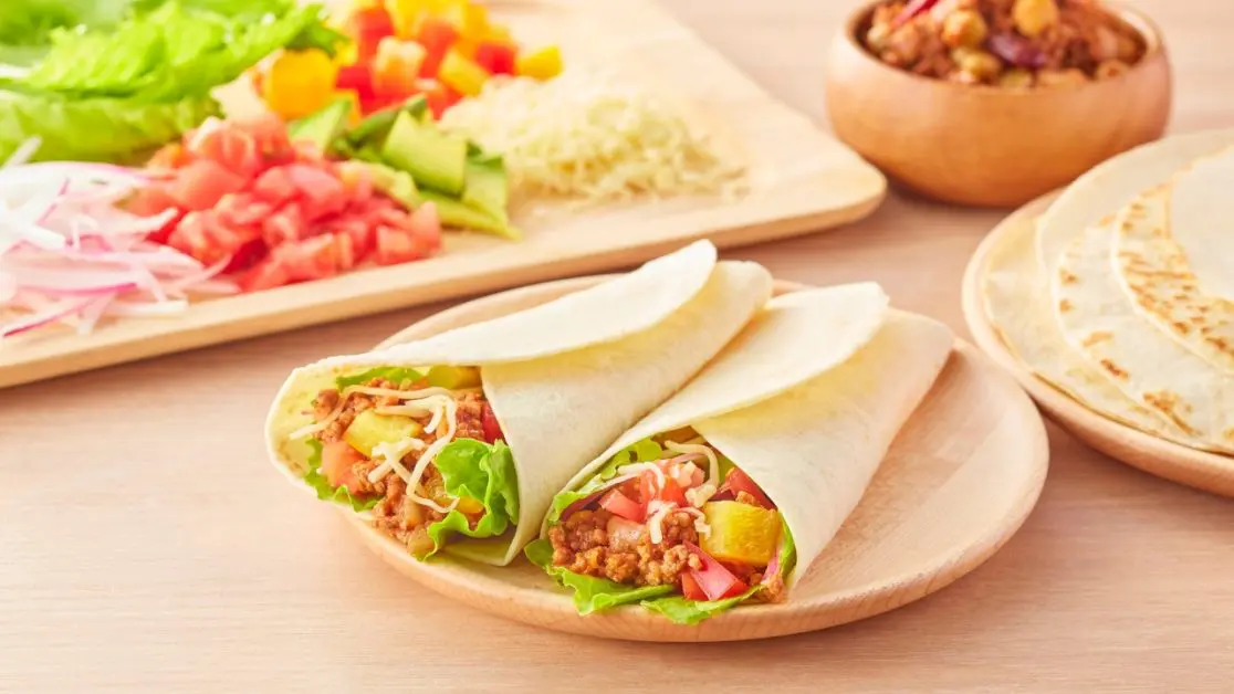 Make Veggie Wrap in microwave