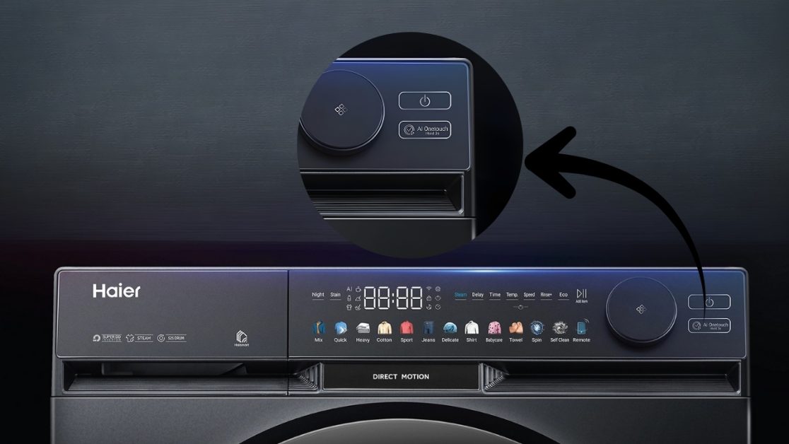 One-touch matters in washing machine