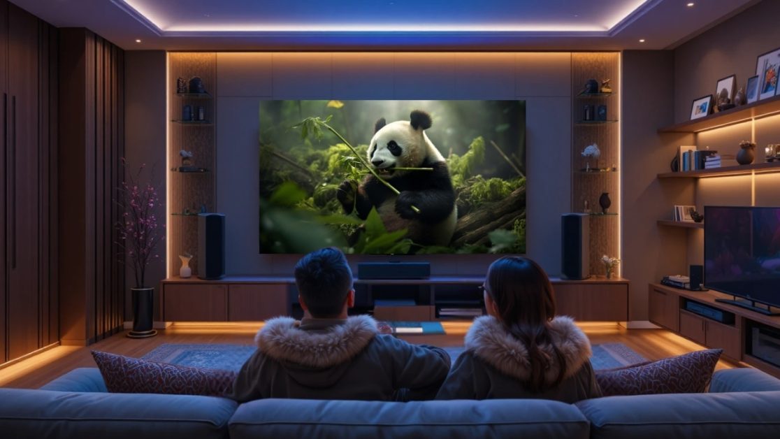 Perfect TV behind immersive viewing