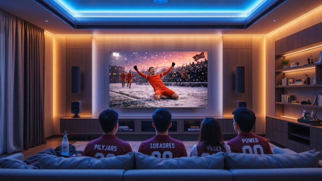 Winter match nights feel bigger with bigger TV