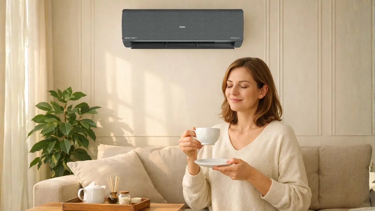Consistent comfort throughout the day with AI Climate Control in air conditioner