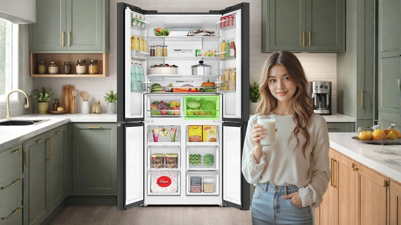 Custom Refrigerator Storage for Dairy and Beverages with MY Zone