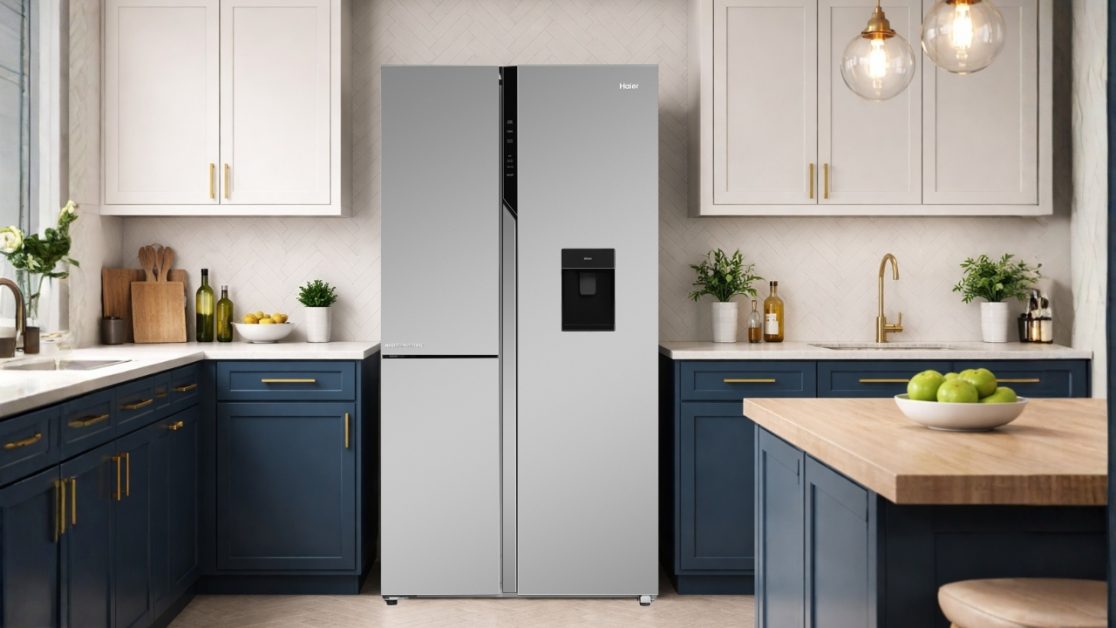 Get 3 door Side-by-Side refrigerator home