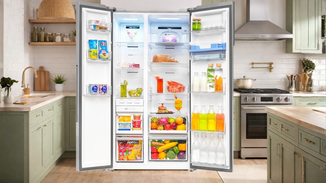 Get Separation in side by side refrigerator