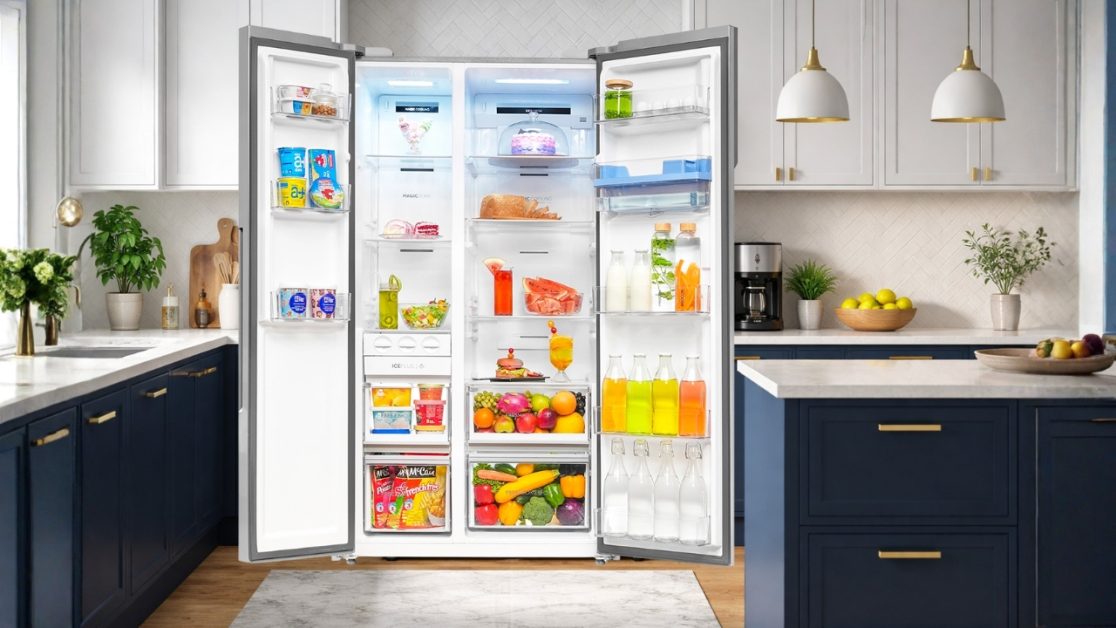Side-by-Side refrigerators is spacious