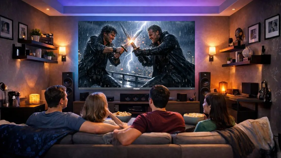 Sound by KEF inside Haier TV