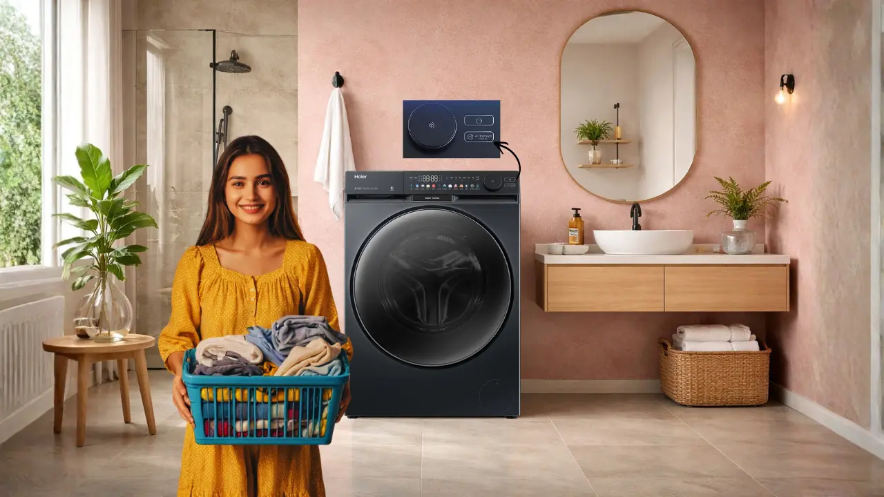 AI One Touch in Washing Machines Automatically Matches Fabric and Dirt Levels