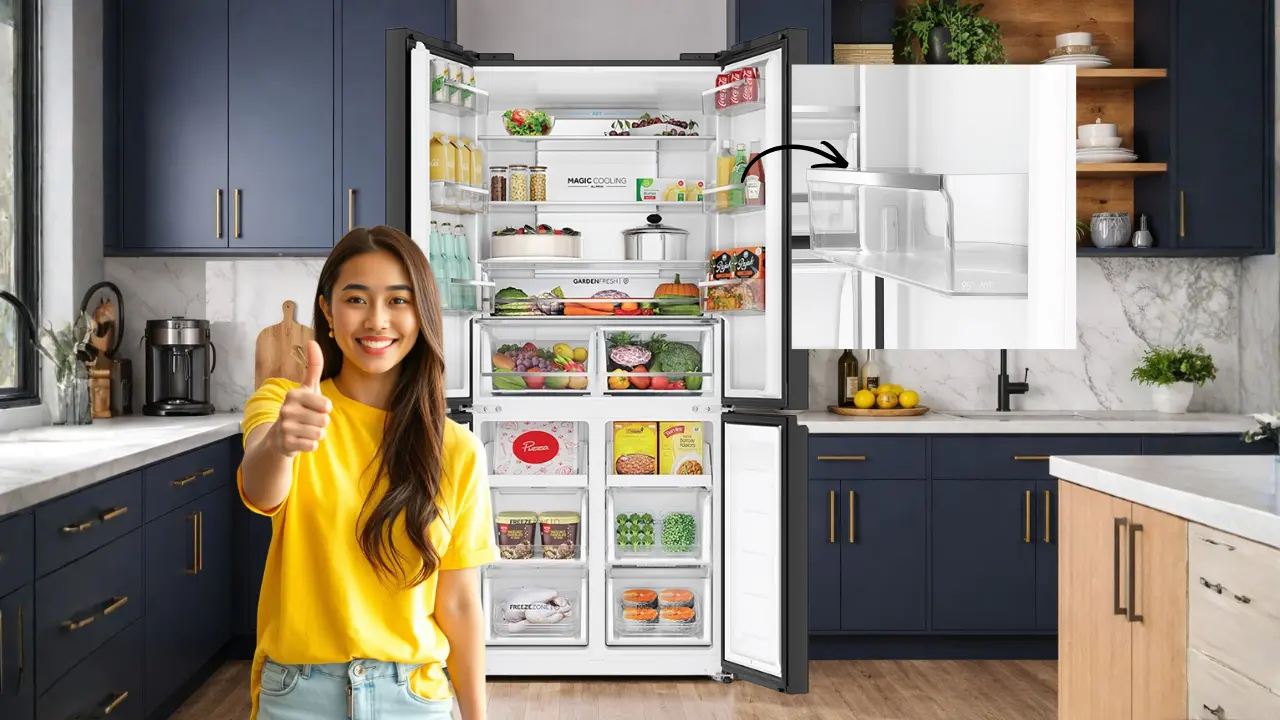 Anti-Tipping Door Racks in refrigerator