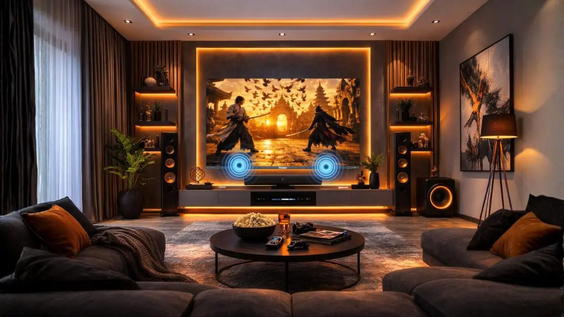 Brain experiences TV picture and sound together