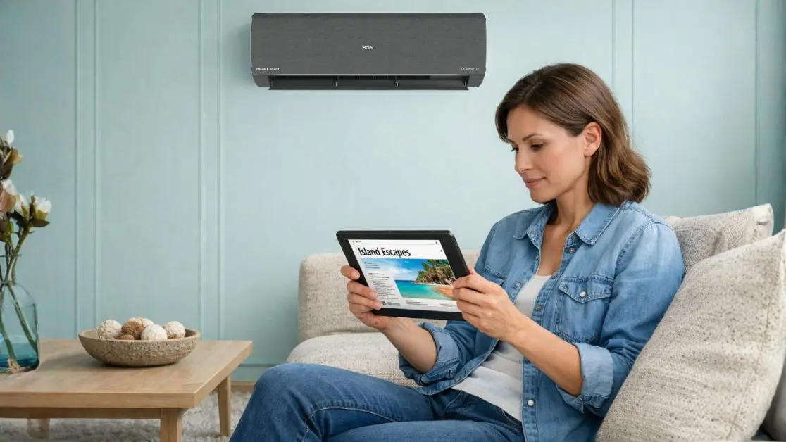 Calm cooling experience with AI AC