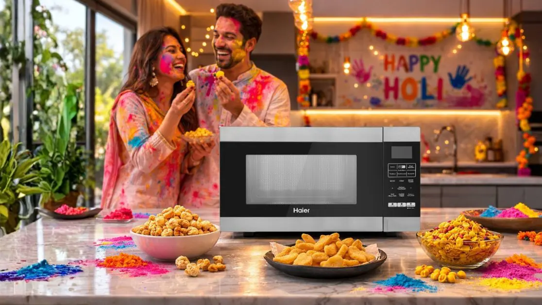 Crispy Holi Namkeen in air fryer microwave