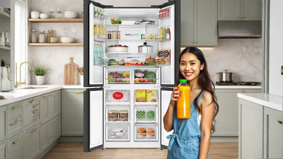 Fridge door racks are prime real estate