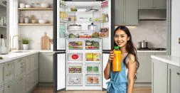 Fridge door racks are prime real estate