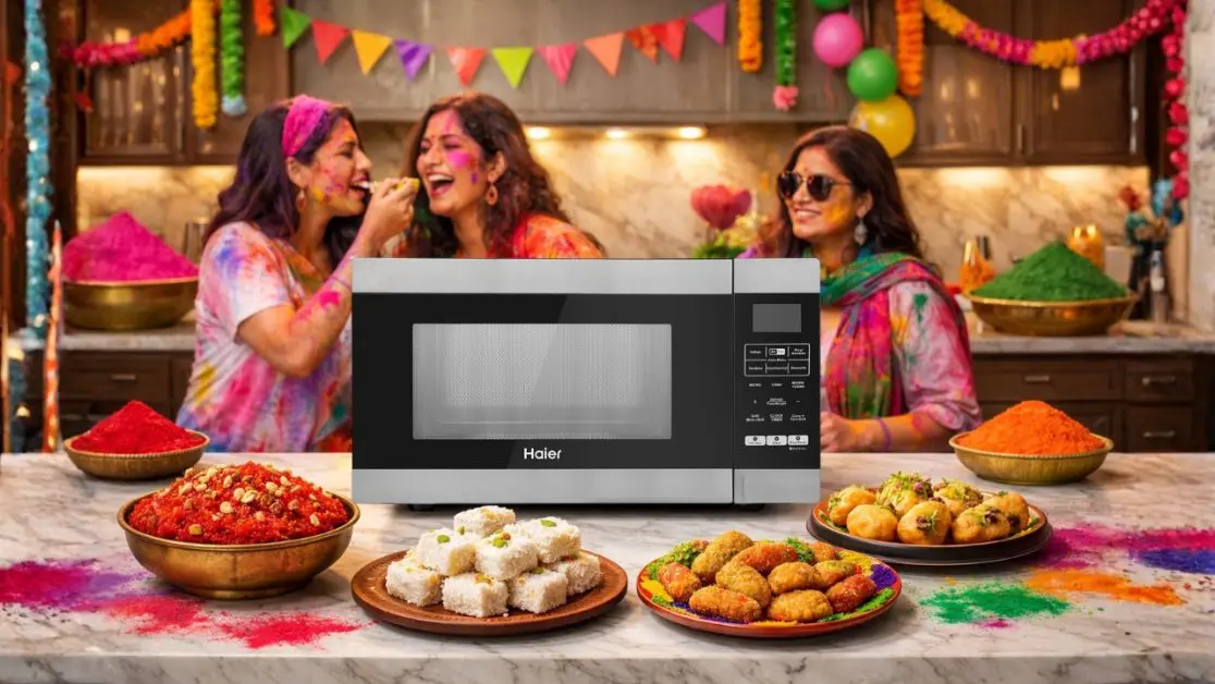 Holi Party with microwave