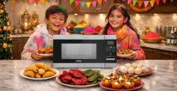 Holi treats for kids using an air fryer microwave