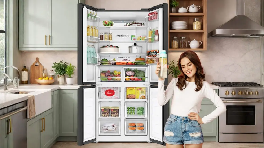 Keep large utensils in refrigerator easily