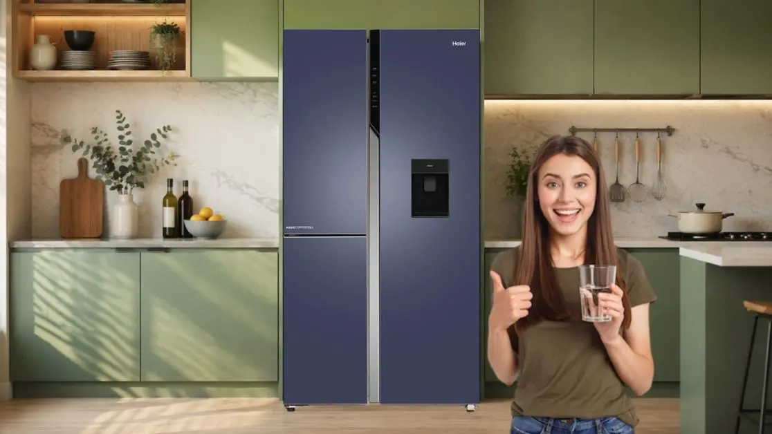 3 door refrigerator with water dispenser