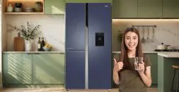 3 door refrigerator with water dispenser