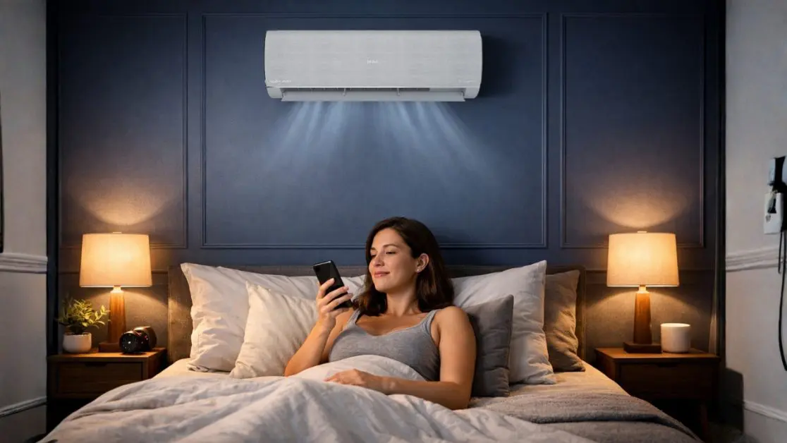 Directional AC Cooling Enhances Sleep Quality