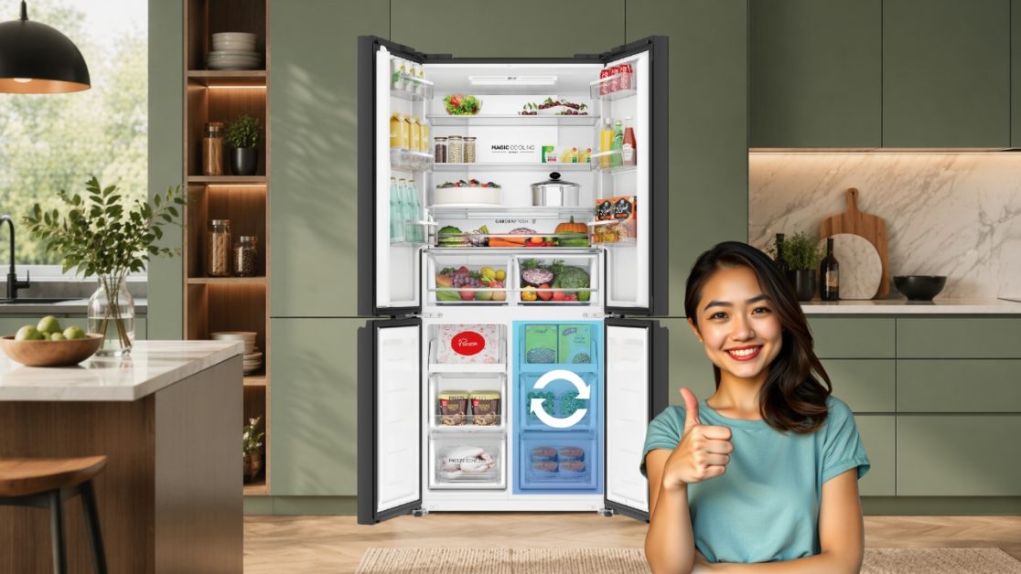 Get convertible space in refrigerator