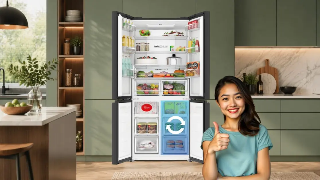 Get convertible space in refrigerator