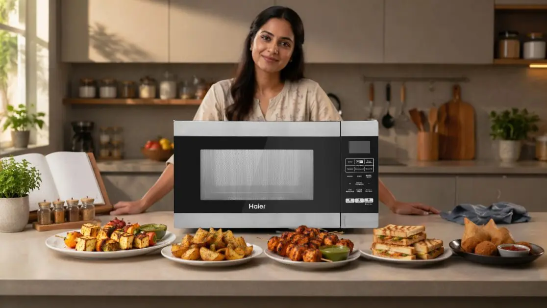 Grilling and roasting in a microwave