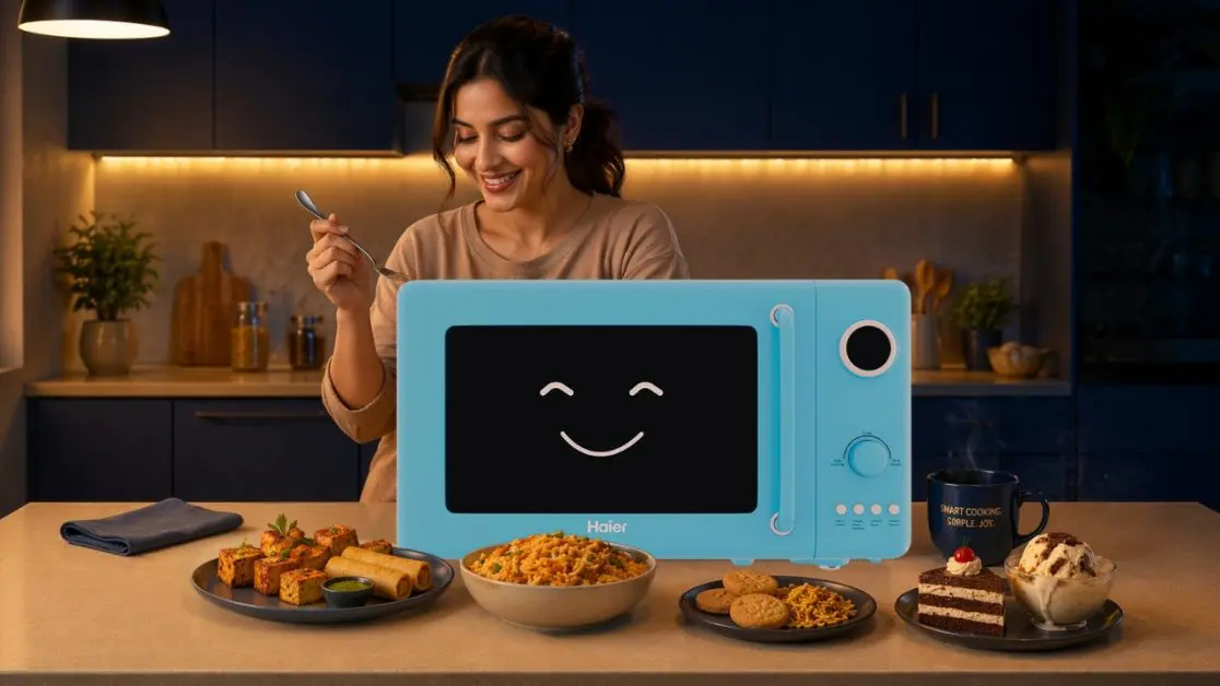 Microwave starts instantly