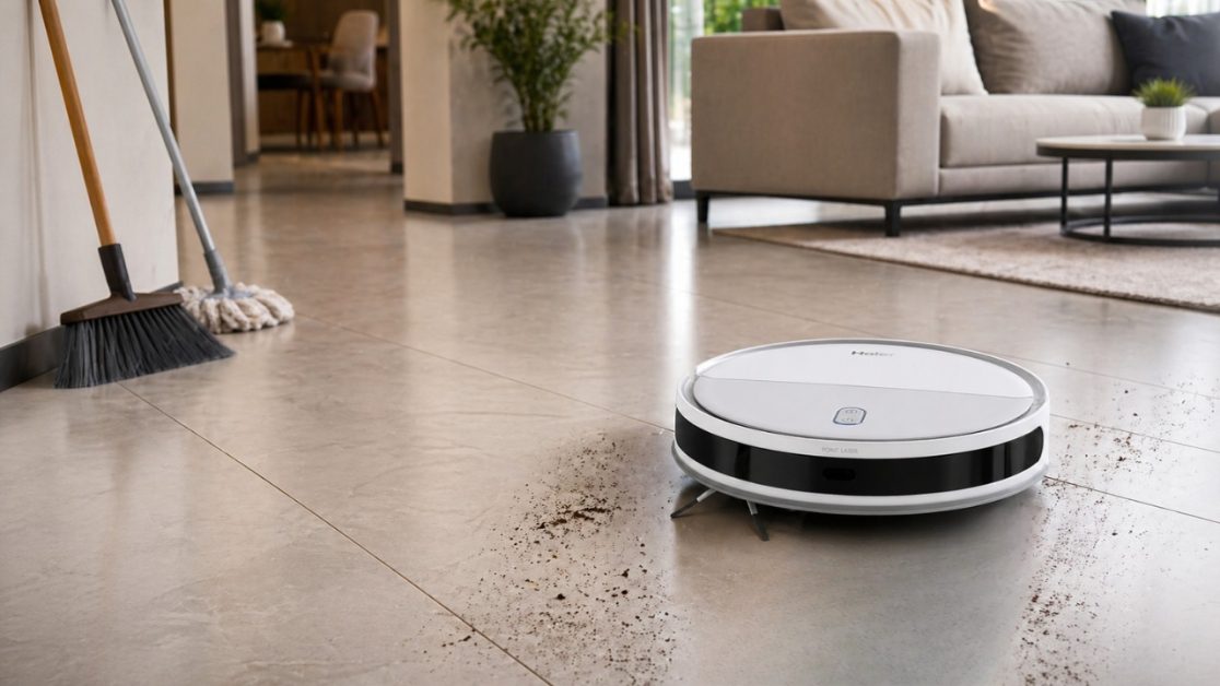 Robot vacuum cleaners save time in real home