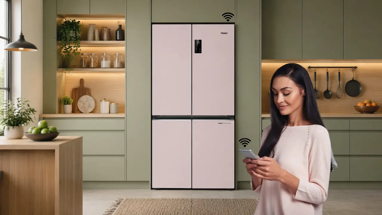 Smart Features in High End Refrigerator