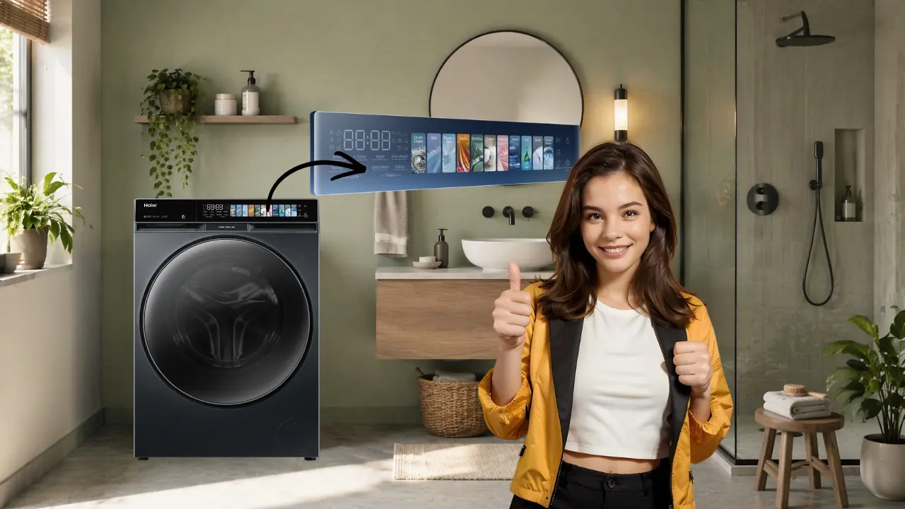 Smart Panels in washing machine make Laundry Easier