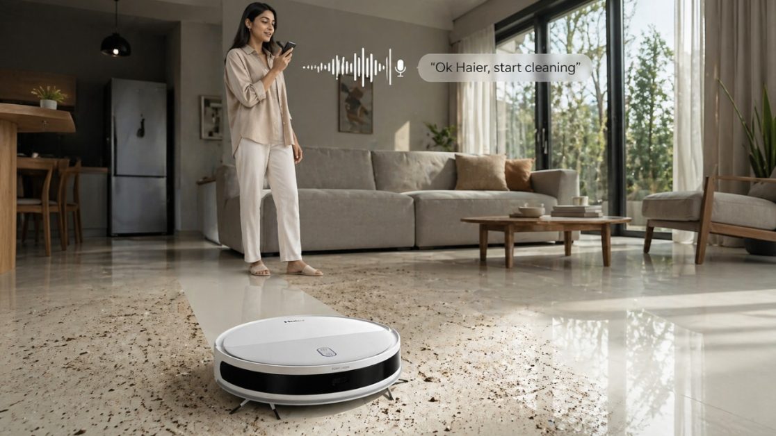Smart control in robot vacuum cleaner