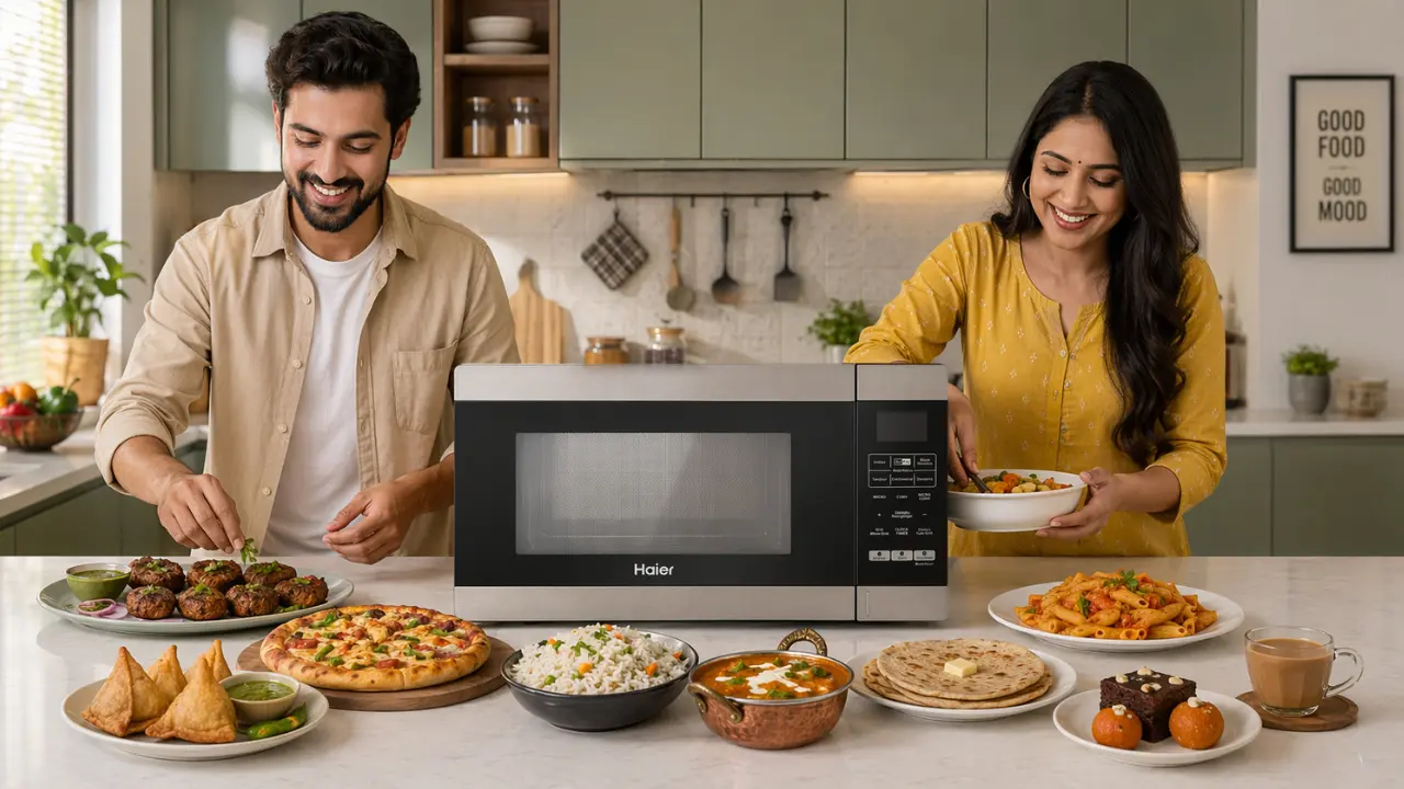 This microwave can handle all cooking needs