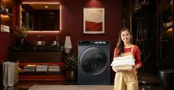 Washing machine with AI One Touch Washing Technology