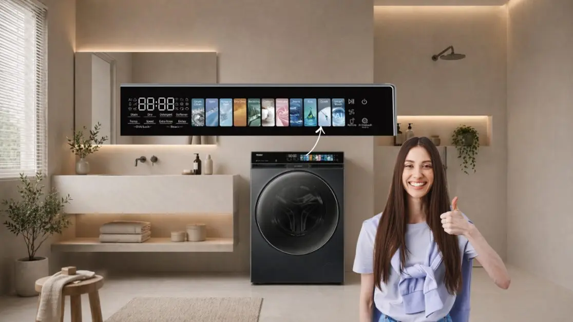 Washing machine with Smart Display Features