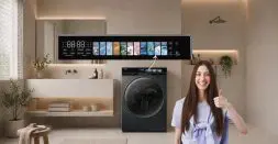 Washing machine with Smart Display Features