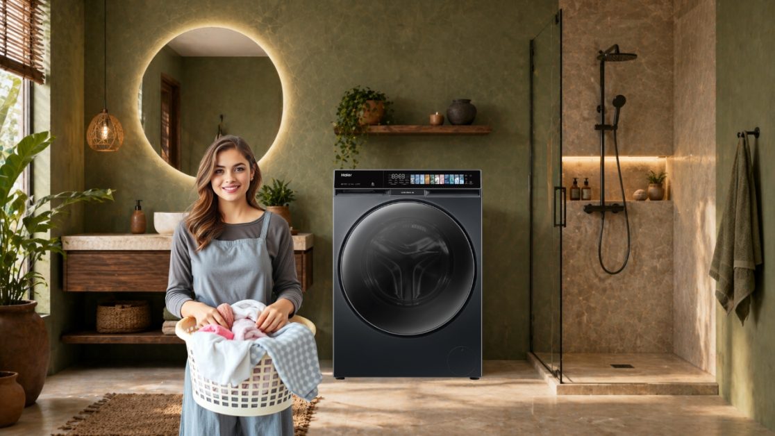 Washing machine with smart control panel