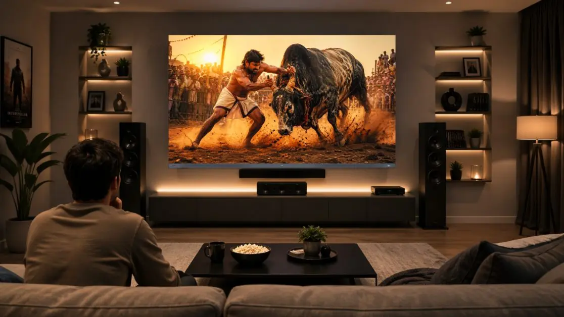 Watching Content on Large Screen TV