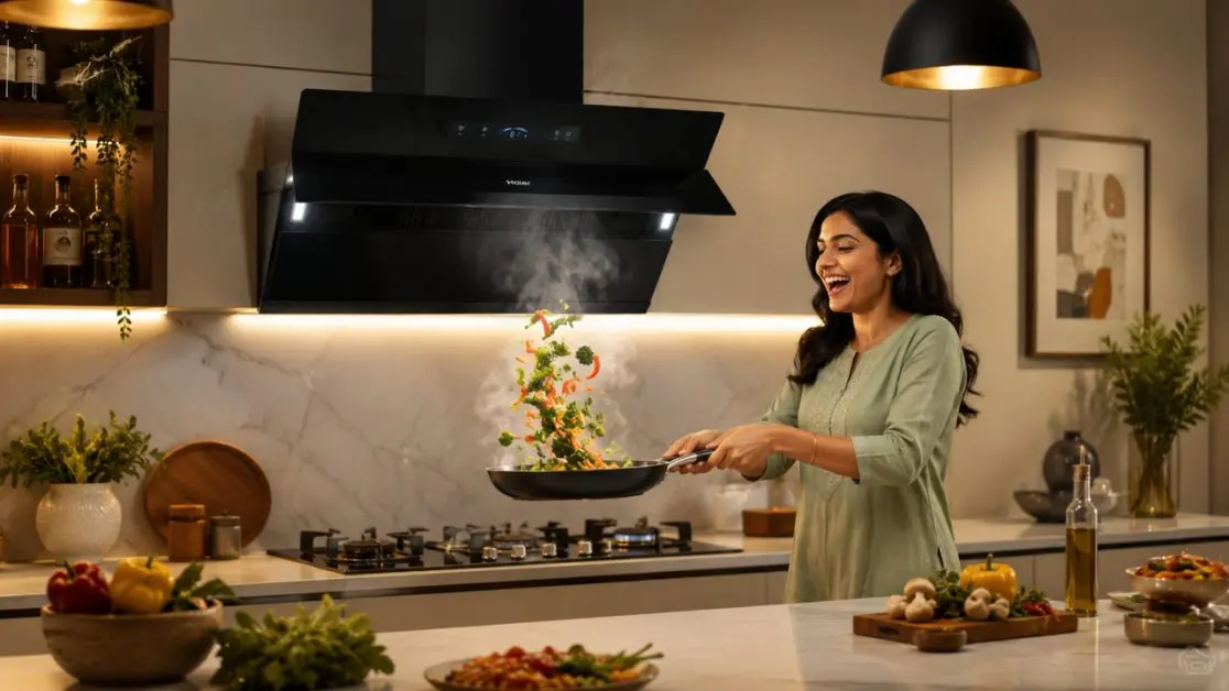 Chimney helps with kitchen heat
