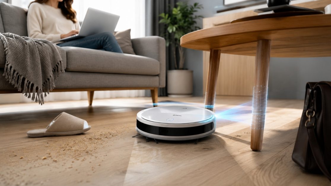 Cleaning with robot vacuum cleaner